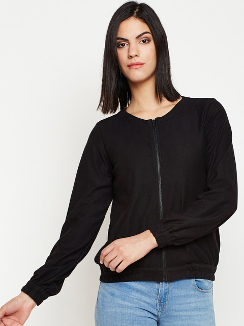 

Nun Women Black Self Design Bomber