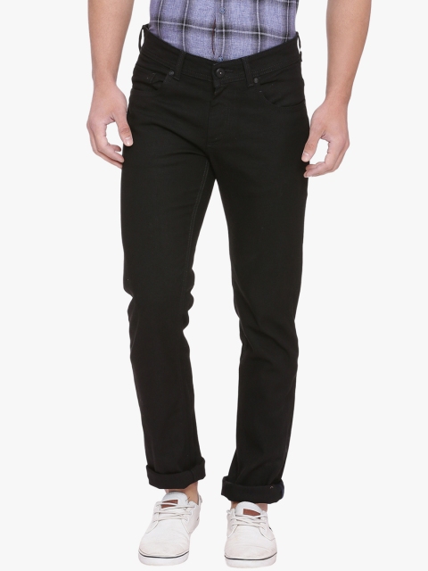 

Basics Men Black Skinny Fit Low-Rise Clean Look Stretchable Jeans
