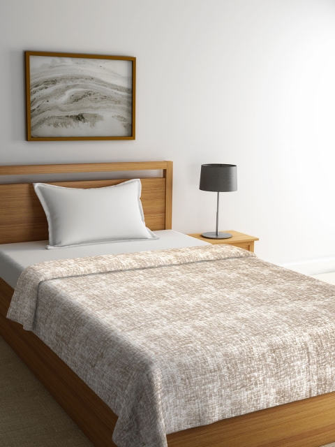 

Portico New York Brown Abstract AC Room 300 GSM Single Bed Blanket