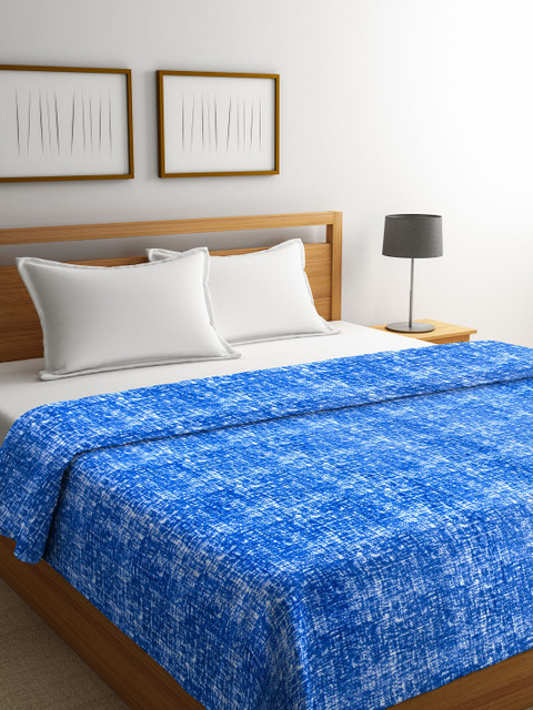 

Portico New York Blue Abstract AC Room 300 GSM Double Bed Blanket