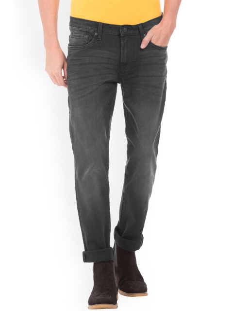 

Aeropostale Men Black Skinny Fit Mid-Rise Clean Look Stretchable Jeans