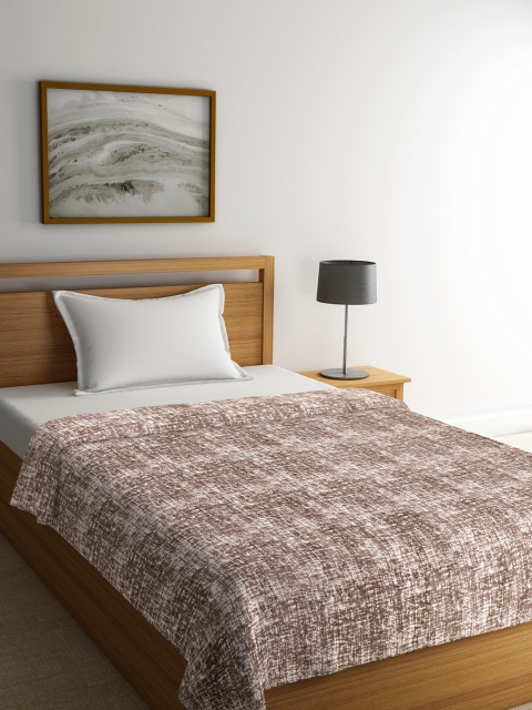 

Portico New York Brown Abstract AC Room 300 GSM Single Bed Blanket