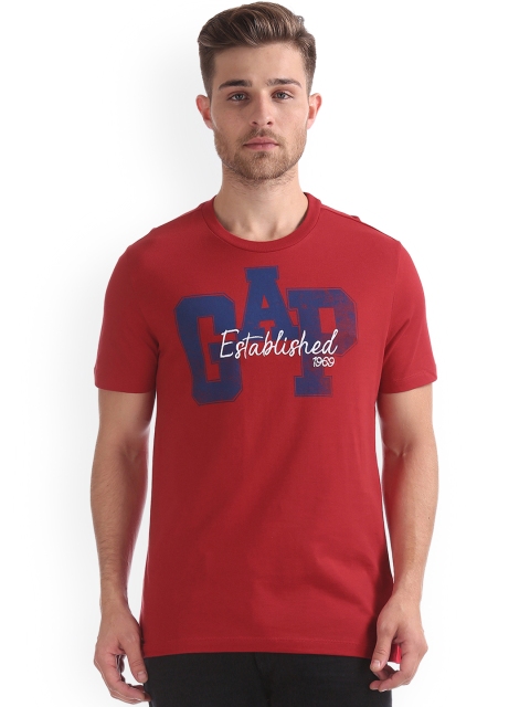 

GAP Men Jumbled Americana Tee, Red