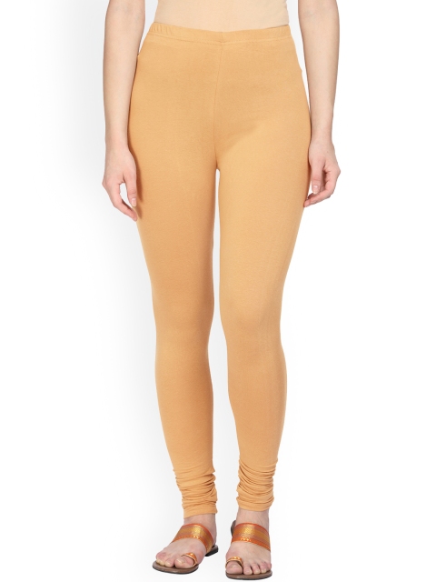

Alena Women Beige Solid Churidar-Length Leggings