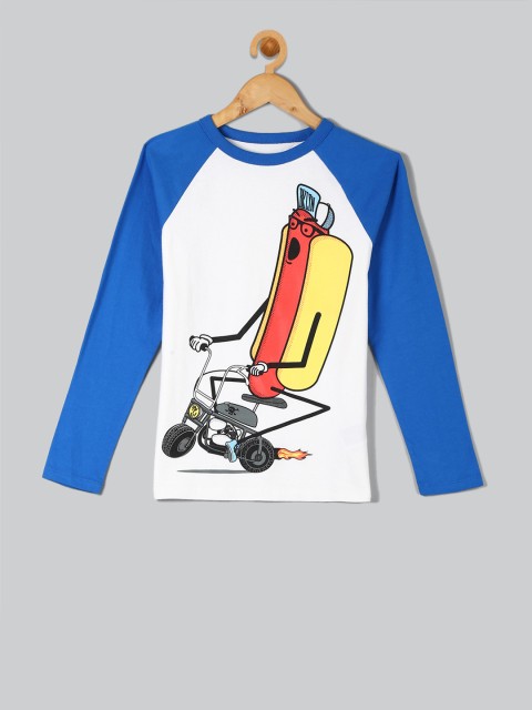 

GAP Boys White Colourblocked T-shirt
