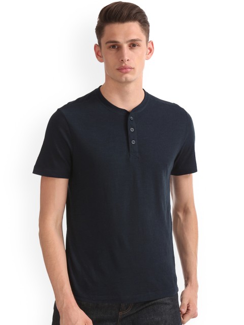 

GAP Blue Men Lived In Henley T-shirt