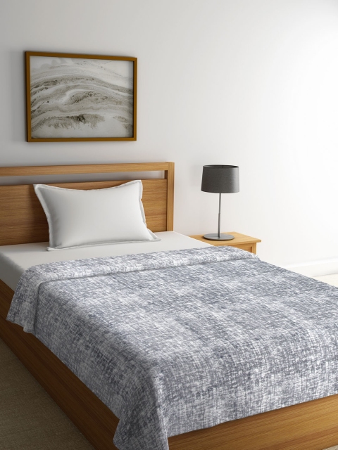 

Portico New York Grey Abstract AC Room 300 GSM Single Bed Blanket