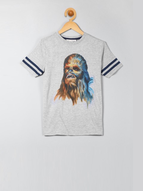 

GAP Boys Grey Printed Round Neck T-shirt