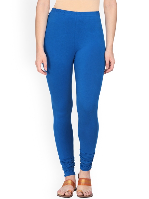

Alena Women Blue Solid Churidar-Length Leggings