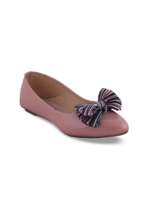 

MSC Women Pink Solid Synthetic Ballerinas