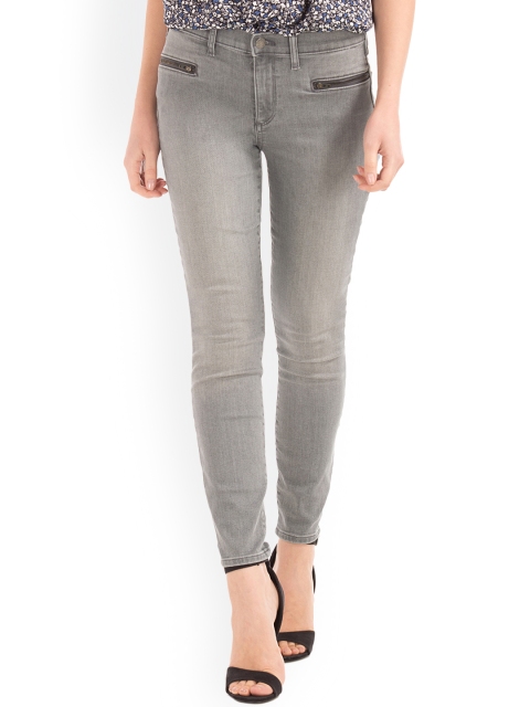 

GAP Women Grey Regular Fit Mid-Rise Clean Look Stretchable Jeans