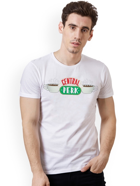

Friends By Free Authority White Men's Half Sleeve T-Shirt