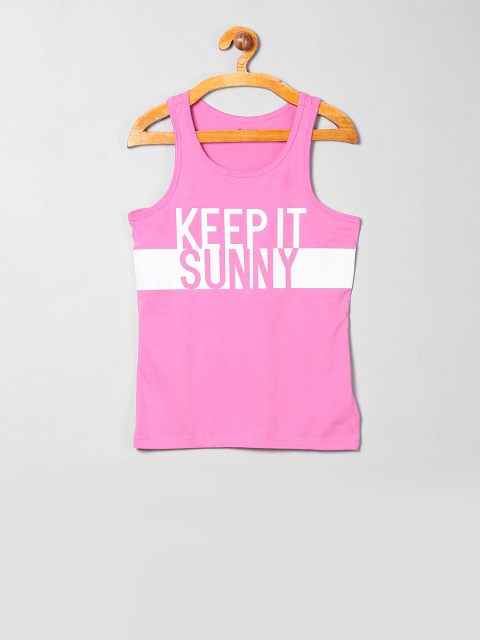 

GAP Girls Pink Printed Tank Top