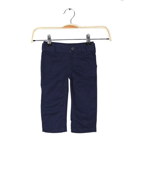 

GAP Boys Blue Regular Fit Solid Regular Trousers