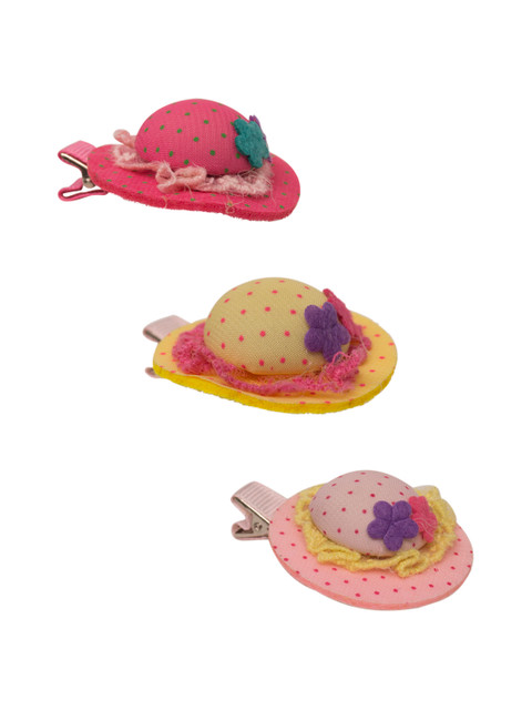 

Golden Peacock Multicoloured Hair Accessory Set of 3, Multi