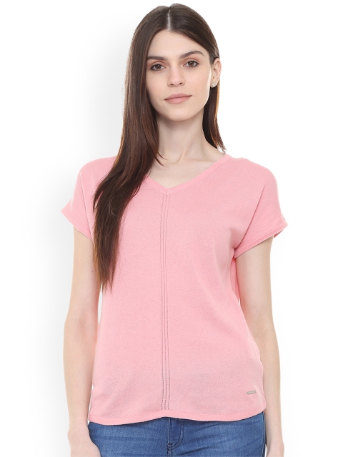

Van Heusen Woman Pink Solid Top