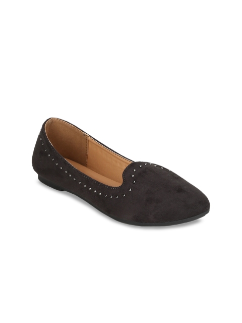 

Mode by Red Tape Women Charcoal Grey Solid Ballerinas