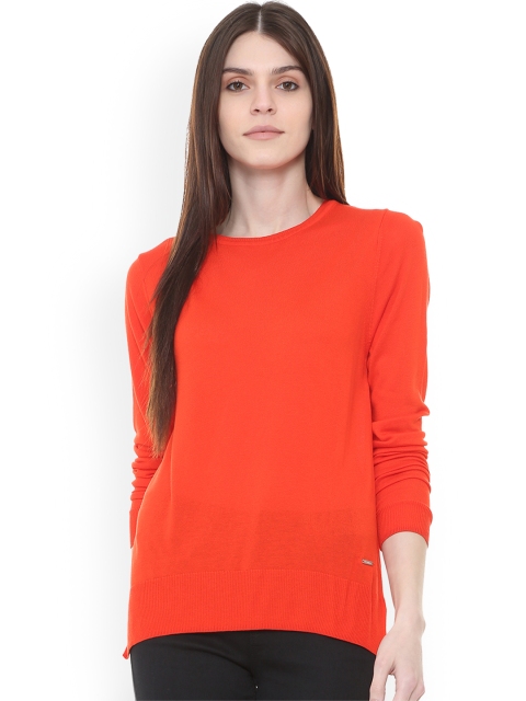 

Van Heusen Woman Orange Solid Top