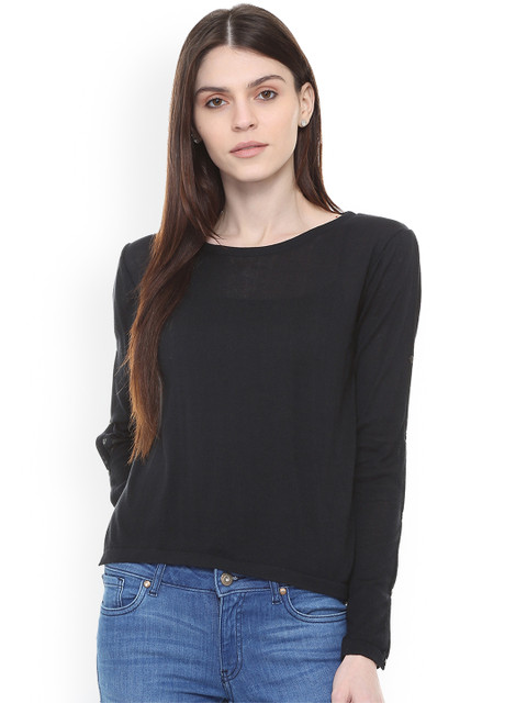 

Van Heusen Woman Women Black Solid Top