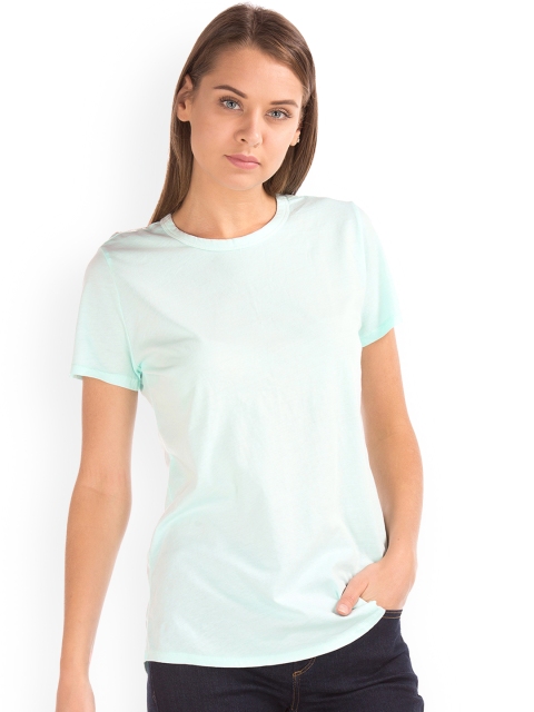 

GAP Blue Women Vintage Wash Crew Neck Tee