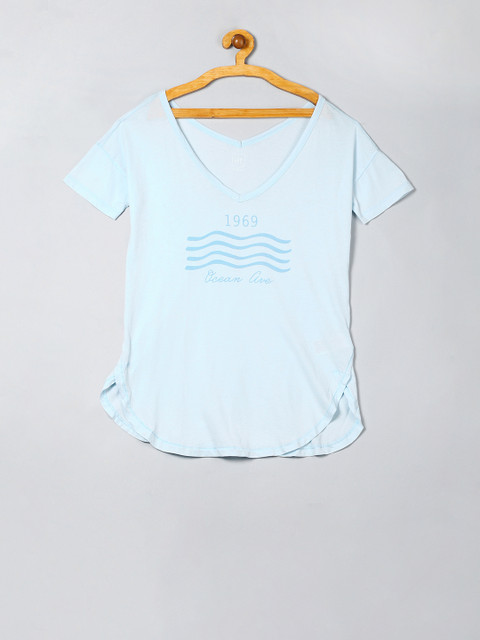 

GAP Girls Blue Solid Top
