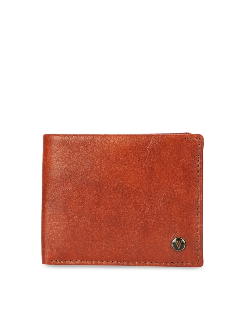 

Van Heusen Men Brown Solid Two Fold Wallet