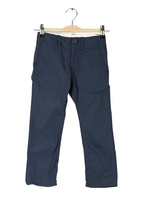 

GAP Boys Blue Regular Fit Solid Regular Trousers