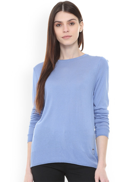 

Van Heusen Woman Blue Solid Top