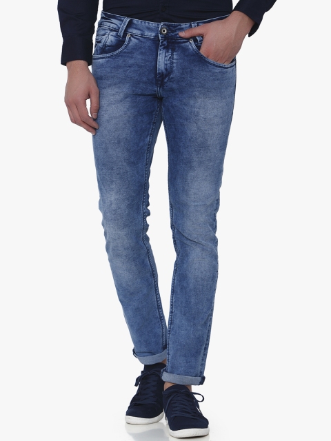 

Mufti Men Blue Slim Fit Mid-Rise Clean Look Stretchable Jeans
