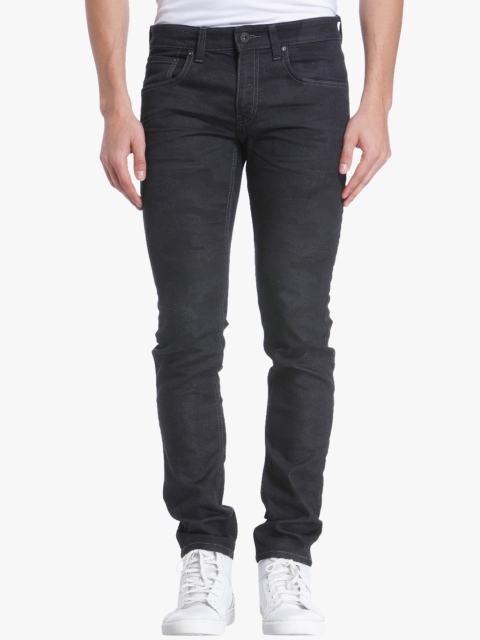 

Navy Blue Solid Mid Rise Slim Fit Jeans