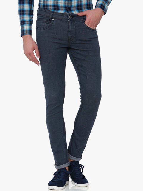 

Mufti Men Grey Skinny Fit Mid-Rise Clean Look Stretchable Jeans