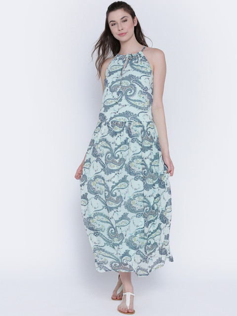

Sera Women Blue Printed Maxi Dress