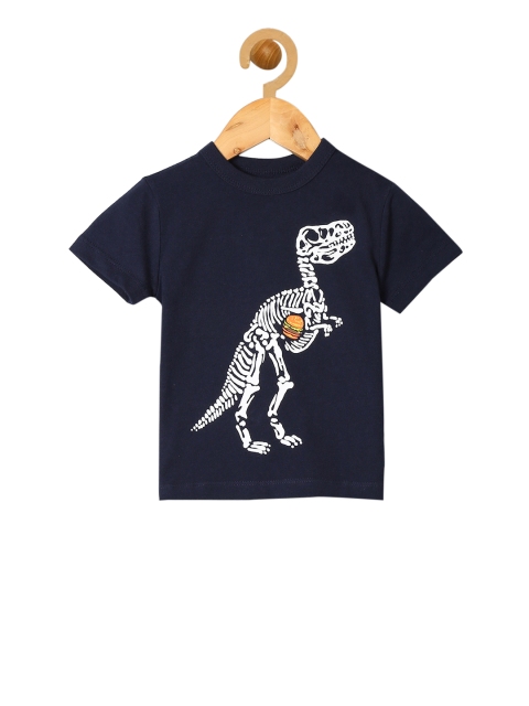 

GAP Boys Blue Printed Round Neck T-shirt