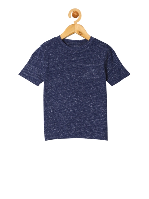 

GAP Boys Blue Solid Round Neck T-shirt