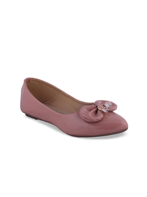 

MSC Women Pink Solid Synthetic Ballerinas