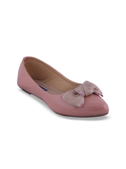 

MSC Women Pink Solid Synthetic Ballerinas