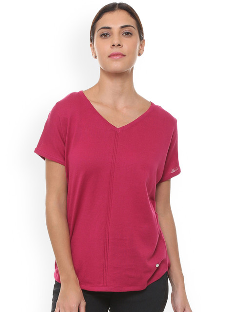 

Allen Solly Woman Pink Solid Top