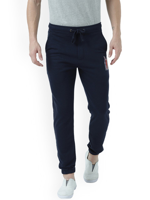 

Marvel by Wear Your Mind Men Navy Blue Solid Straight-Fit Joggers