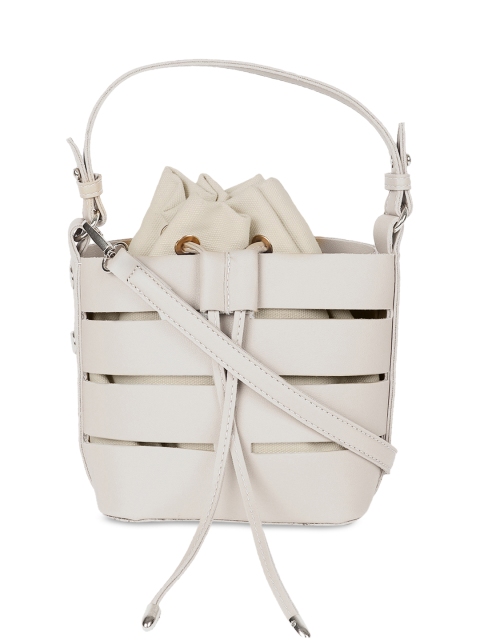 

Kazo Off-White Solid Shoulder Bag