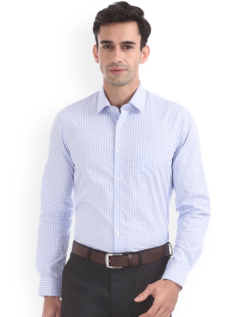 

Arrow Men Blue Slim Fit Checked Casual Shirt
