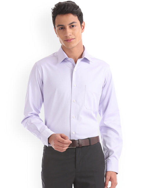 

Arrow Men Lavender Regular Fit Printed Formal Shirt