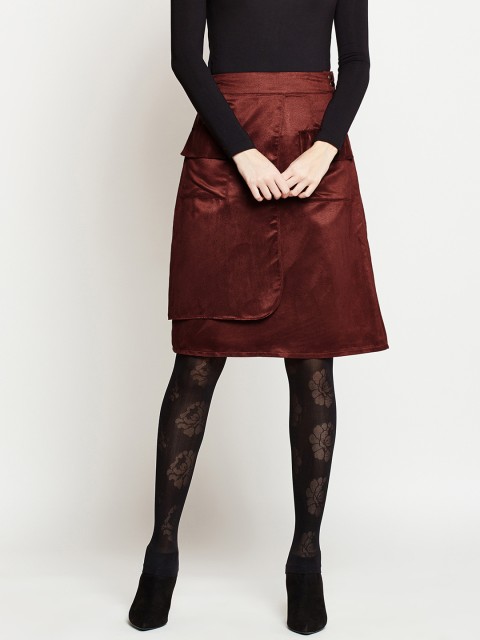 

Marie Claire Women Brown A-Line Skirt