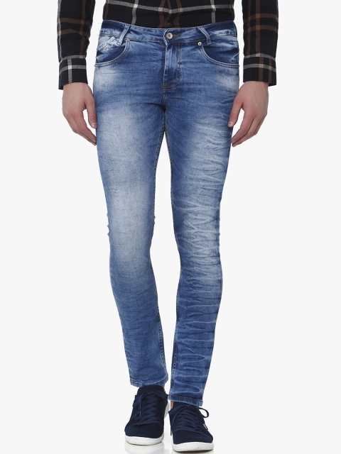 

Mufti Men Blue Skinny Fit Mid-Rise Clean Look Stretchable Jeans