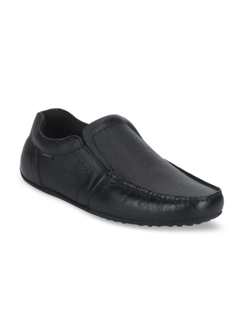 

Red Tape Men Black Leather Formal Loafers
