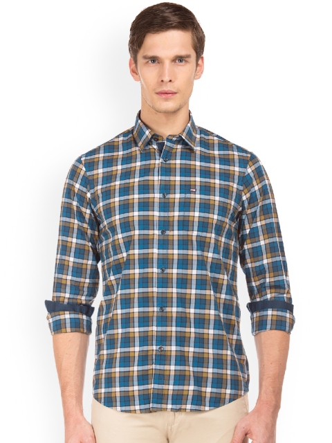 

Arrow Sport Men Blue & White Slim Fit Checked Casual Shirt