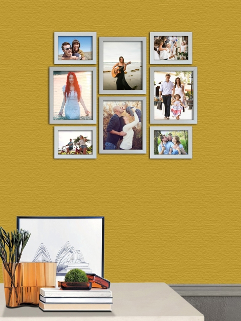 

RANDOM Set Of 8 Photo Frames, Cream
