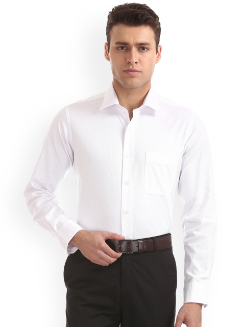 

Arrow Men White Regular Fit Printed Formal Shirt