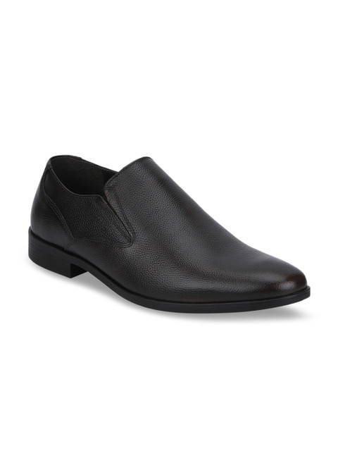 

Red Tape Men Coffee Brown Leather Formal Slip-On Shoes