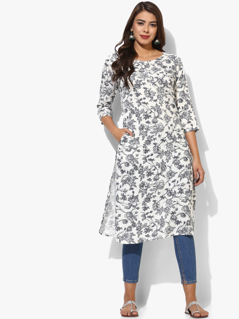 

White Printed Kurtas