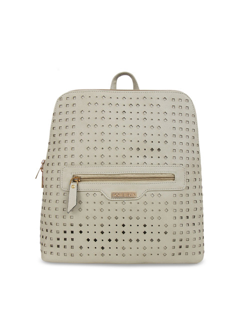 

Toteteca Women Grey Textured Backpack